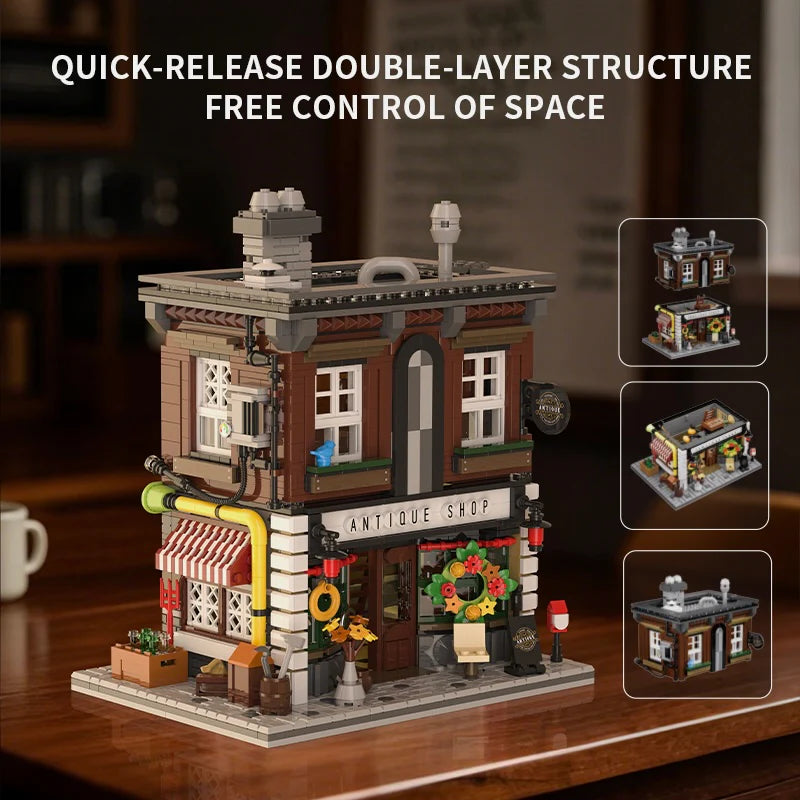 Xbert 66055 Vintage Antique Shop - 1954pcs building blocks set - view 3 | Power Blockz