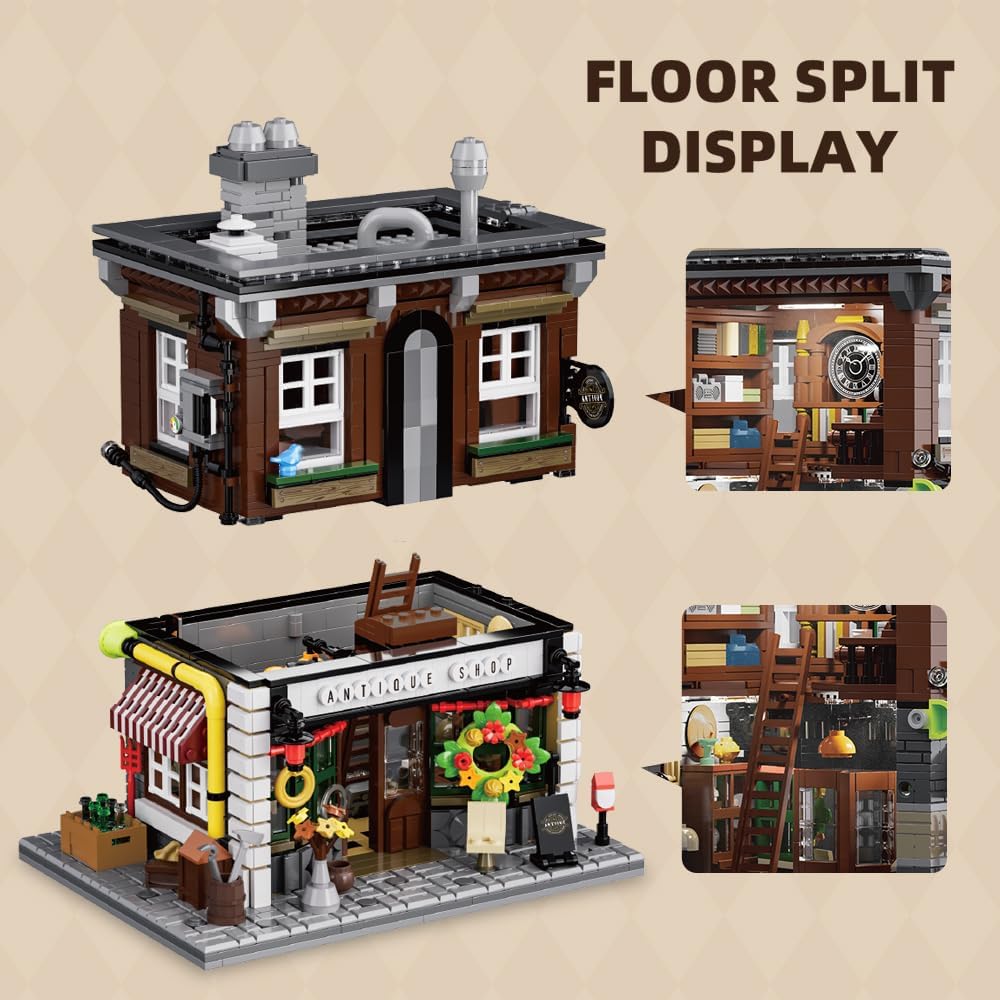 Xbert 66055 Vintage Antique Shop - 1954pcs building blocks set - view 5 | Power Blockz
