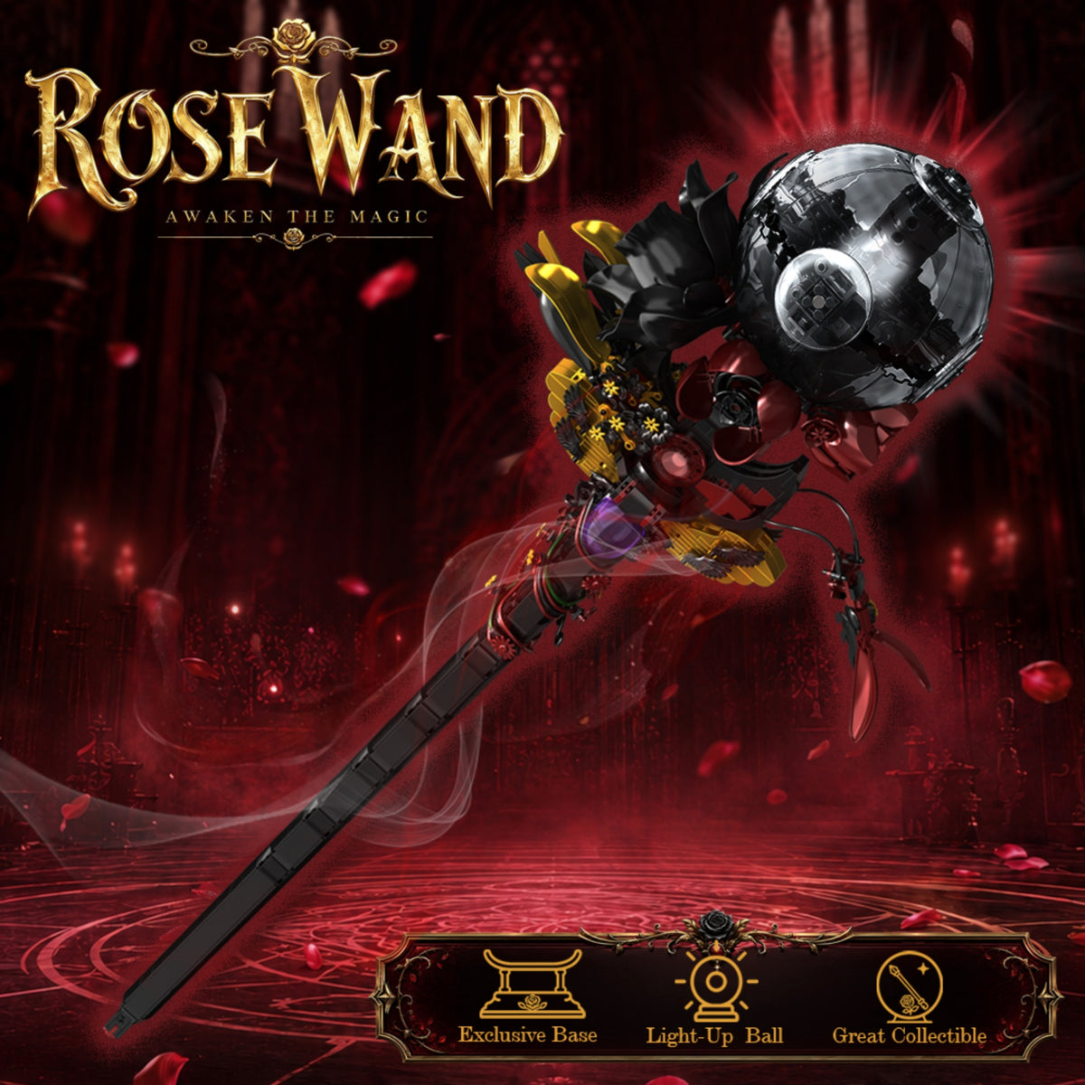 JD129 - The Rose Wand - View 2 | Power Blockz